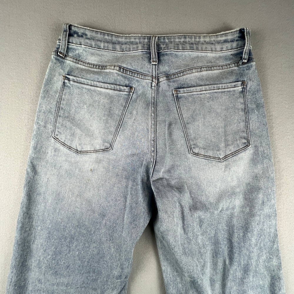 Kut from the Kloth Sienna Wide Leg Jeans Women 10 High Rise Patch Pocket - Picture 15 of 15